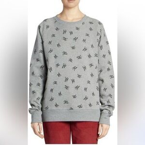 Marc Jacobs The Logo Sweater Gray Size Medium